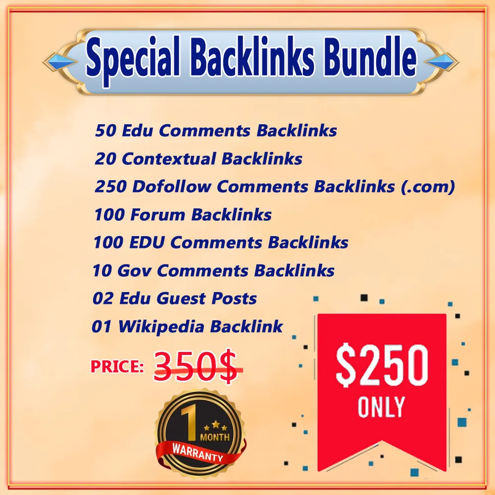Special Backlinks Bundle